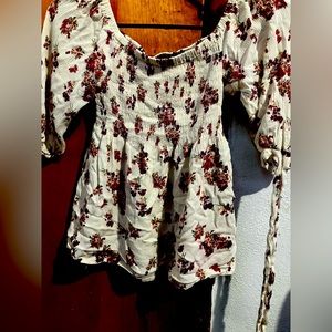 Small dainty white shirt